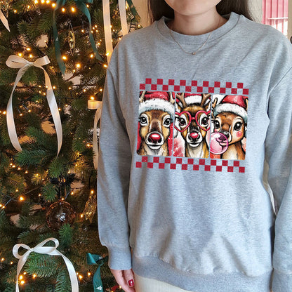 Dame julegenser – Reinsdyr trio