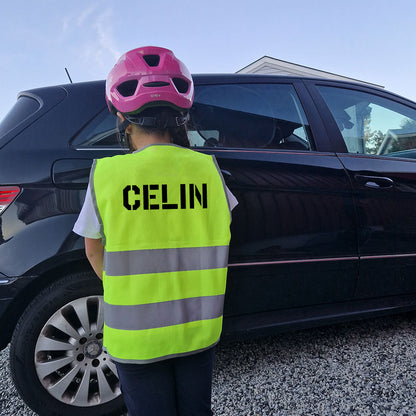 Refleksvest med borrelås - College navn