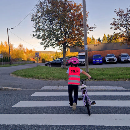 Refleksvest med borrelås - College navn