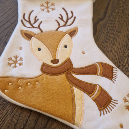 Julestrømpe med Reinsdyr – Personlig med Navn