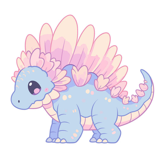 Strykemerke – Fargerik Stegosaurus , Patches, DTF-Strykemerke, Strykemerker til klær, Dinosaur strykemerke, Dino strykemerke
