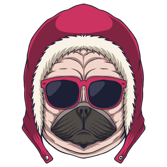 Strykemerke – Kul Pug, Patches, DTF-Strykemerke, Strykemerker til klær, Dyr strykemerke, Søte strykemerker, hund strykemerke, morsomme strykemerker