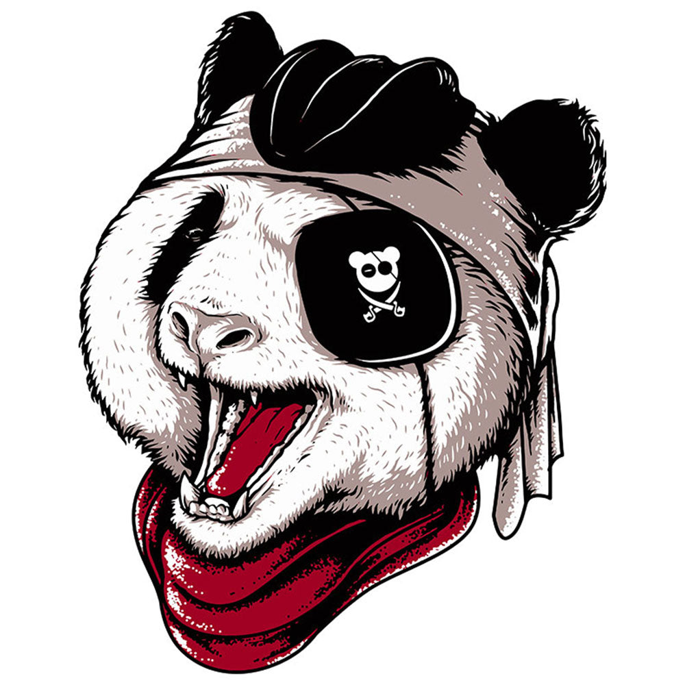 Strykemerke – Panda pirat, Patches, DTF-Strykemerke, Strykemerker til klær, Dyr strykemerke, Søte strykemerker,
