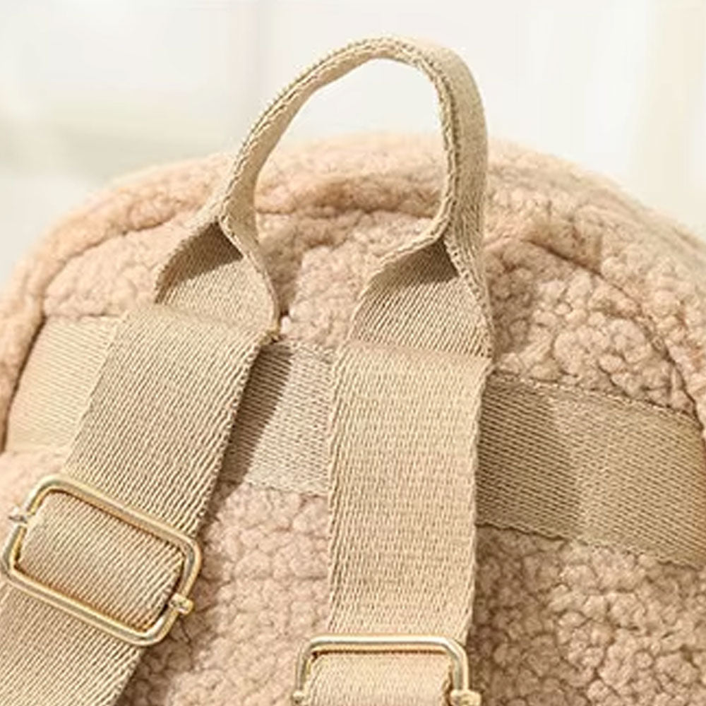Teddy ryggsekk med Navn – Sand