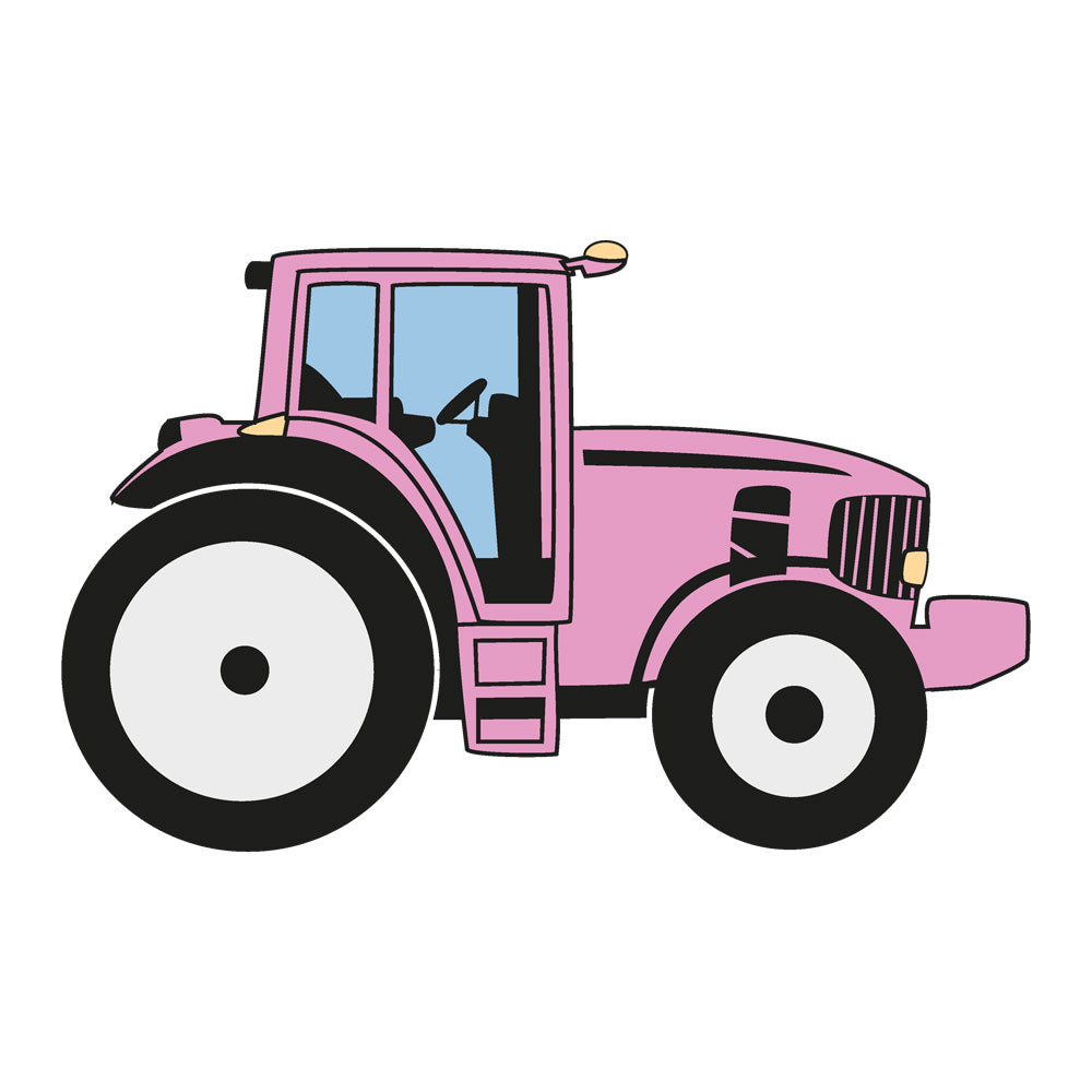 DTF-Strykemerke – Rosa traktor