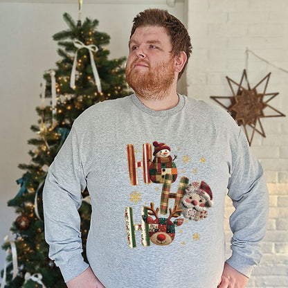 Herre Julegenser “Ho Ho Ho” – søte julefigurer